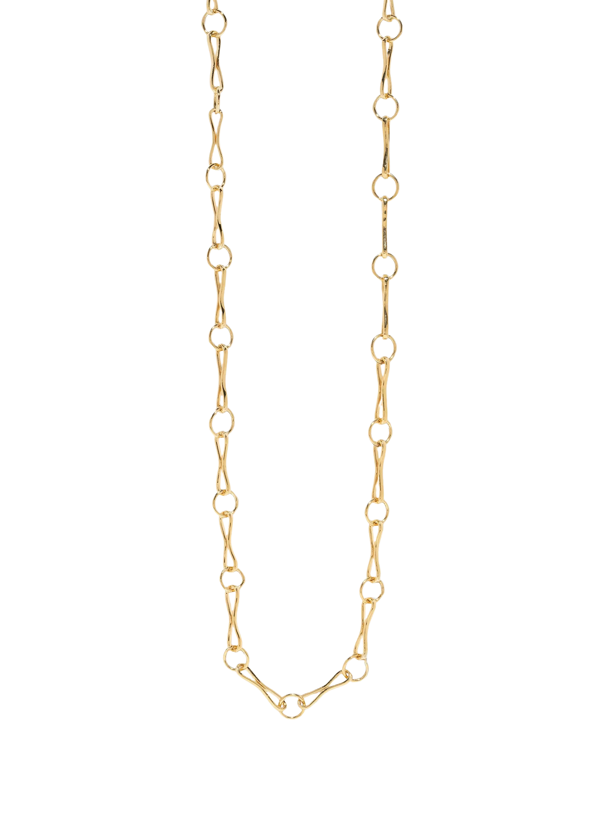 ĀZLEE 18-karat Yellow Gold Large Motif Chain Necklace