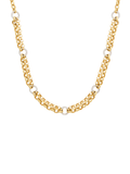 Foundrae 18-karat Yellow Gold Festoon Chain Necklace with Pavé Links