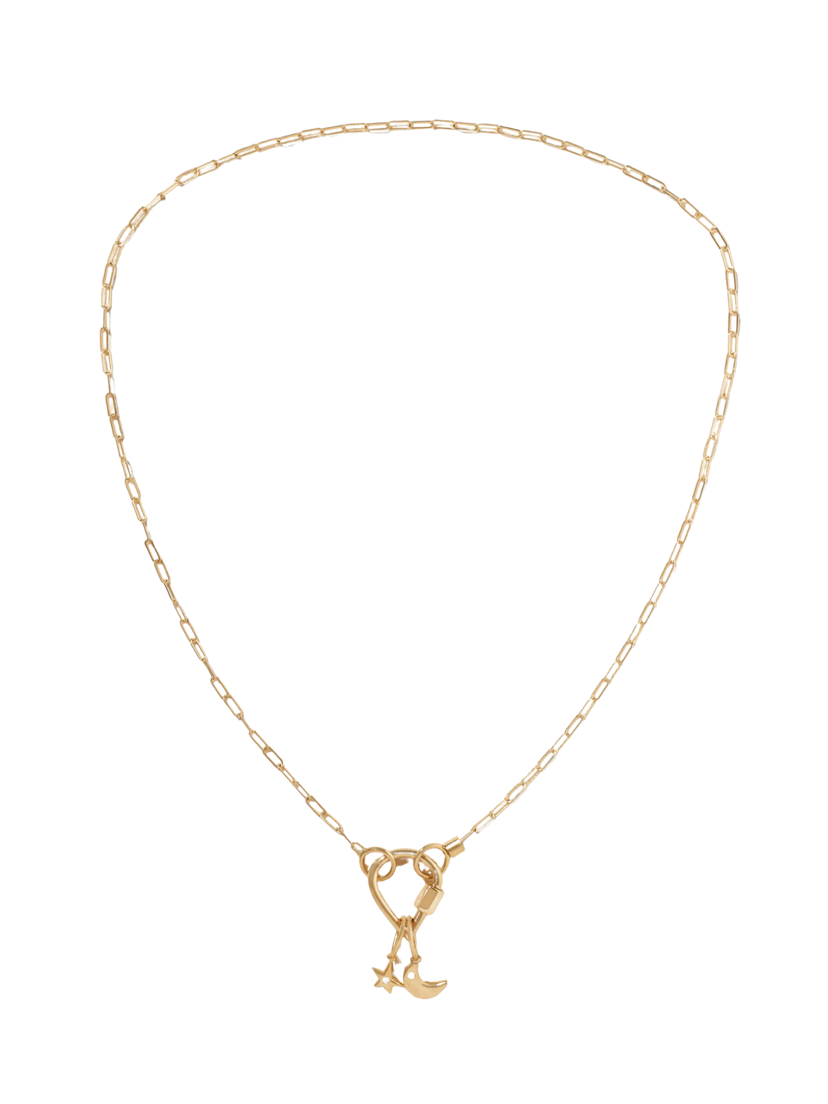 Marla Aaron 18-Karat Yellow Gold Diamond Necklace