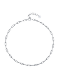 SHAY 18-karat White Gold Diamond Pave Flat Cable Link Necklace
